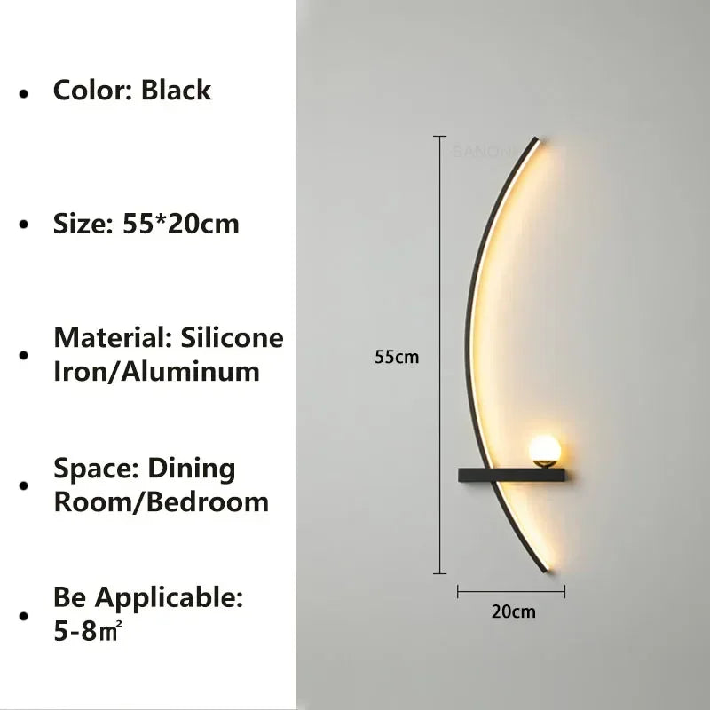 LED Wall Lamps Minimalist Stripes