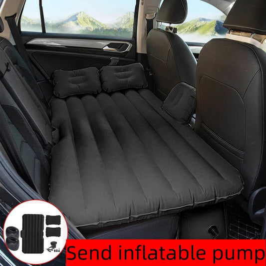 Car inflatable SUV car backseat sleeping travel air mattress bed.