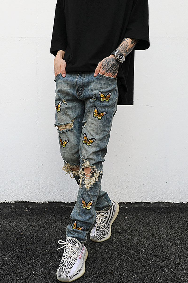 Butterfly Mens Fashion jeans