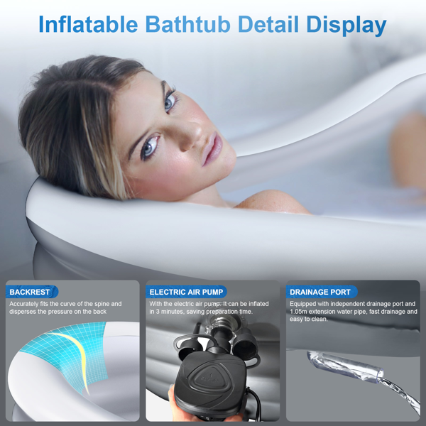 Inflatable Bathtub for Adults