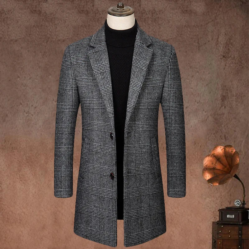 Men Wool Blends Coats Quality Brand