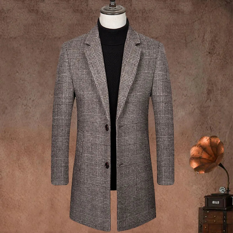 Men Wool Blends Coats Quality Brand