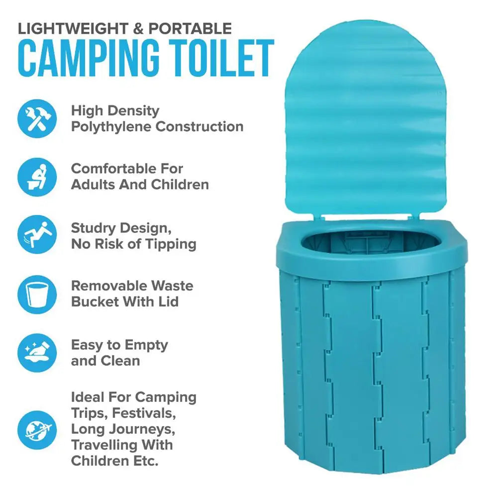 Portable Folding Toilet With Waterproof Travel  Vehicular Urinal
