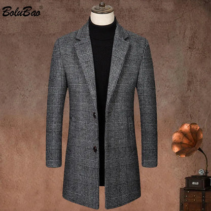 Men Wool Blends Coats Quality Brand