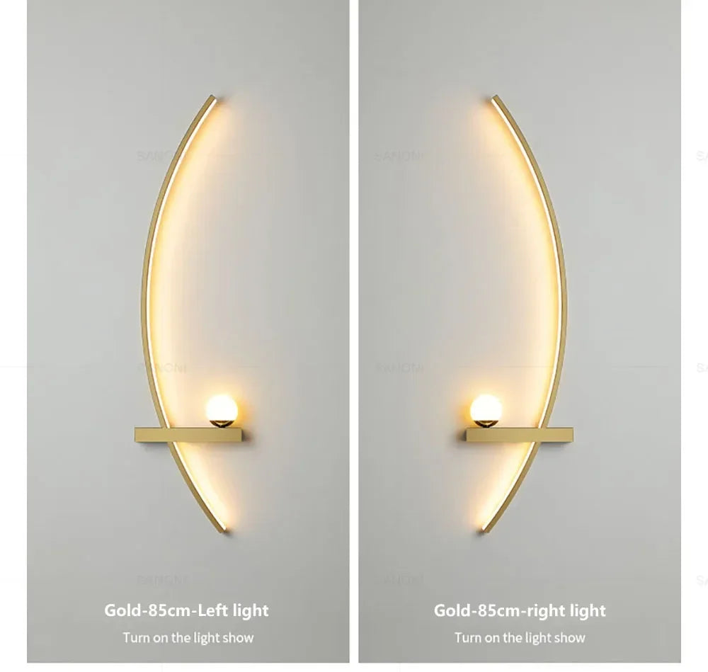 LED Wall Lamps Minimalist Stripes