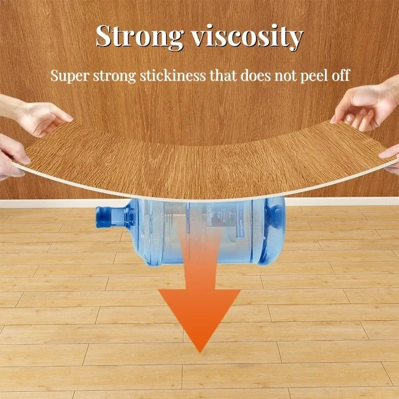 Wood grain Self Adhesive Wall Sticker Aluminum Film