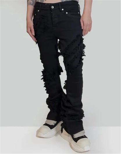 Men Denim Jeans Cotton Gothic