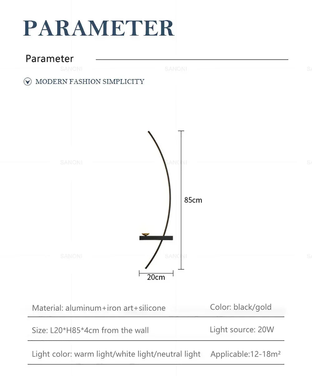 LED Wall Lamps Minimalist Stripes