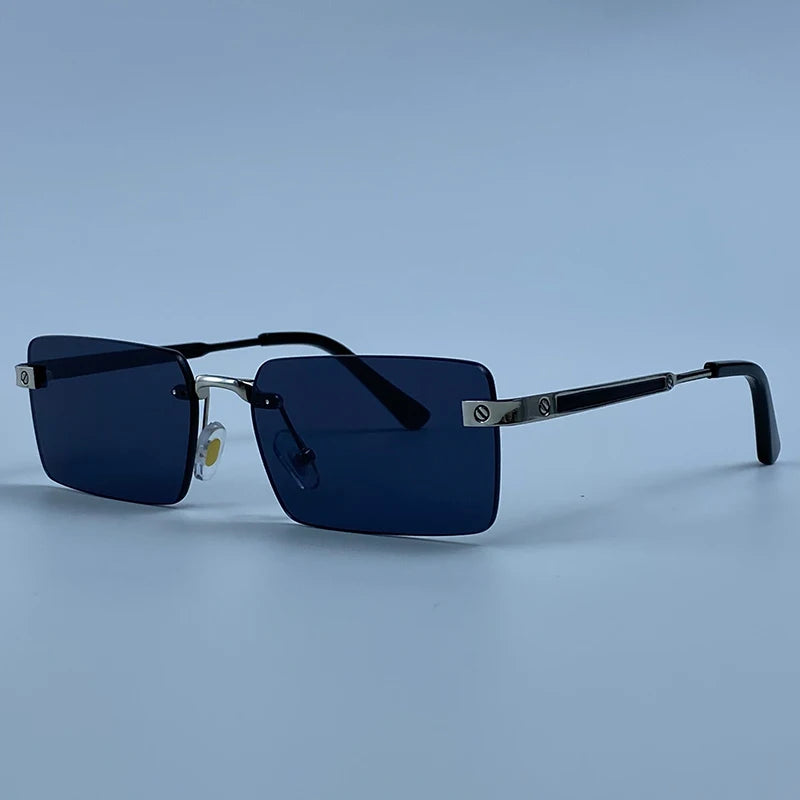 Rimless Rect Men Sunglasses