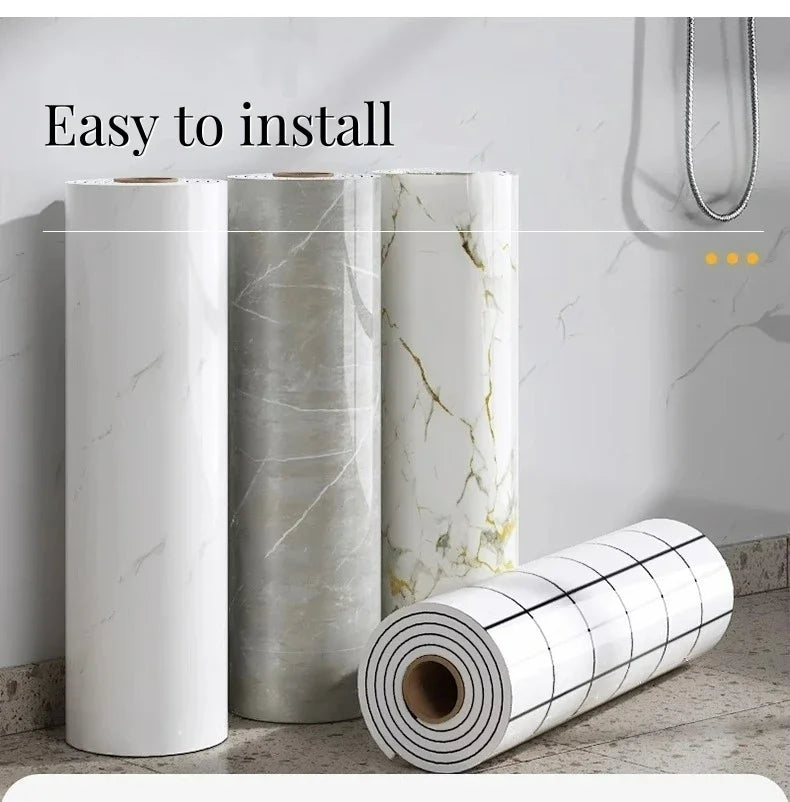 Thick Foam Marble  Peel Wall Stickers  Self Adhesive