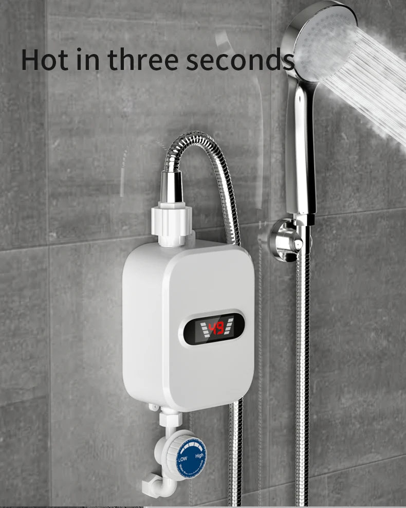 3500W Electric Mini Instant Hot Water Heater Bathroom Faucet