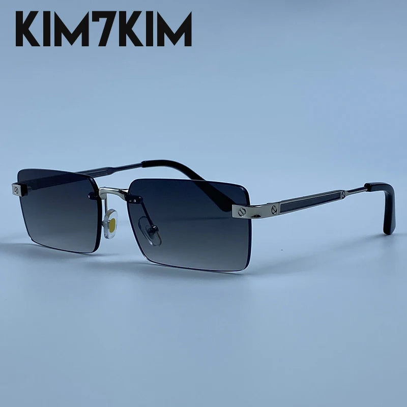 Rimless Rect Men Sunglasses