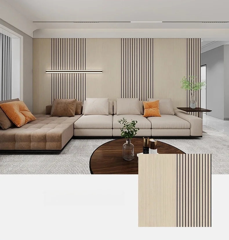Half Grille Peel Adhesive Wallpaper Stripe 3D Thick