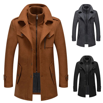 Men's Woolen Overcoat  Fashion