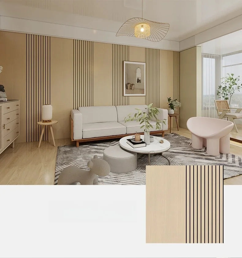 Half Grille Peel Adhesive Wallpaper Stripe 3D Thick