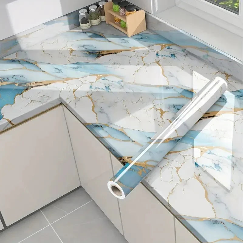 Marble Kitchen Peel and Stick Wallpaper Self-adhesive