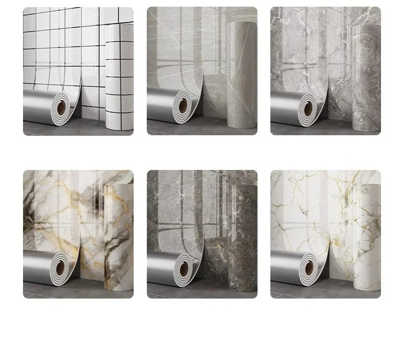 Thick Foam Marble  Peel Wall Stickers  Self Adhesive