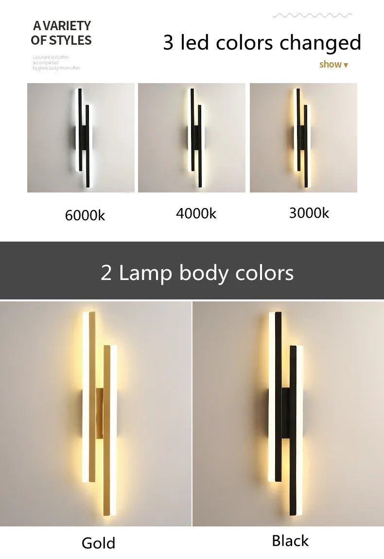 LED Bedroom Wall Lamp