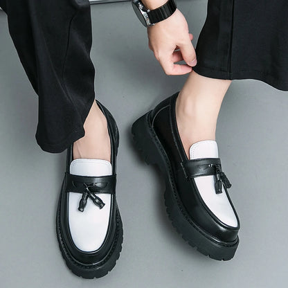 Toe Shoes Tassel Loafers Mens