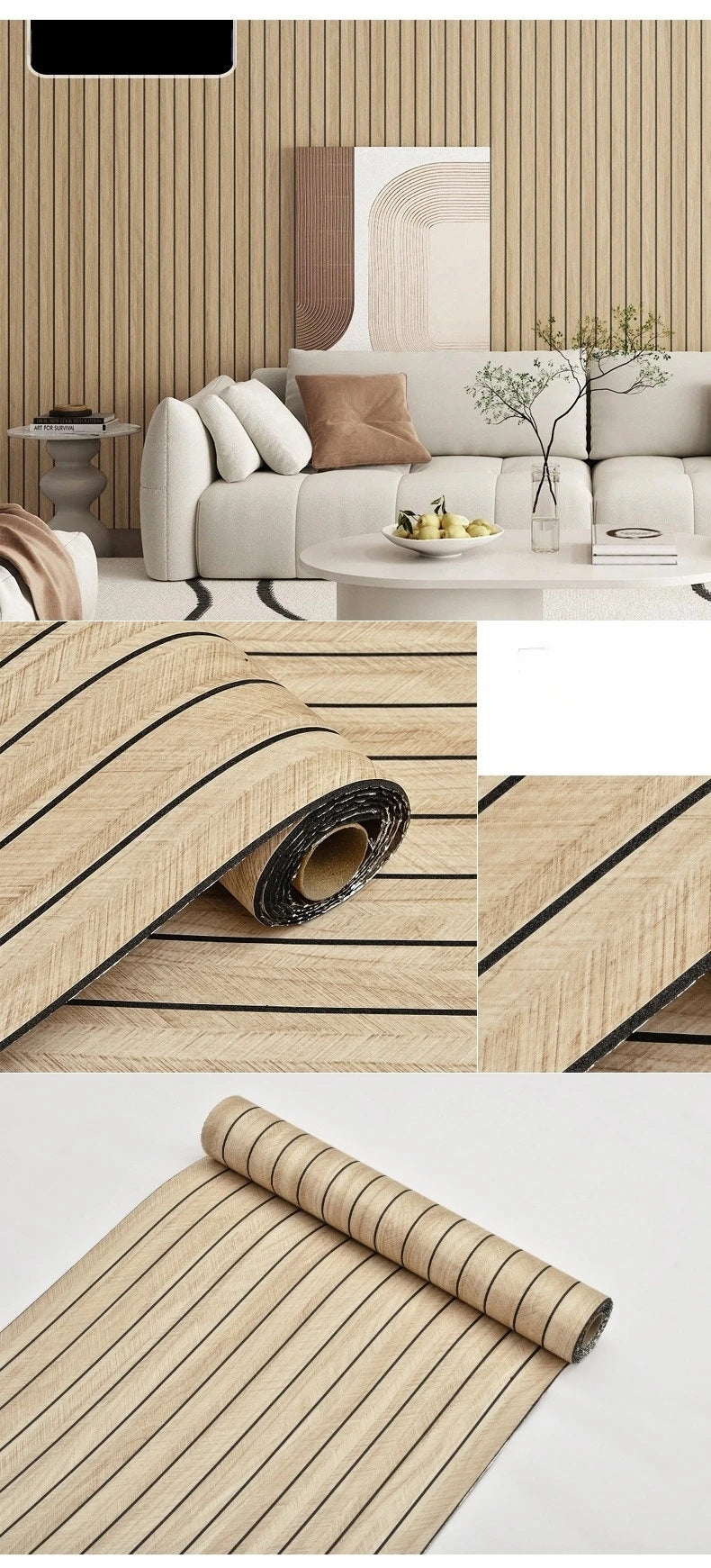 3D Faux Grille Peel and Stick Wallpaper