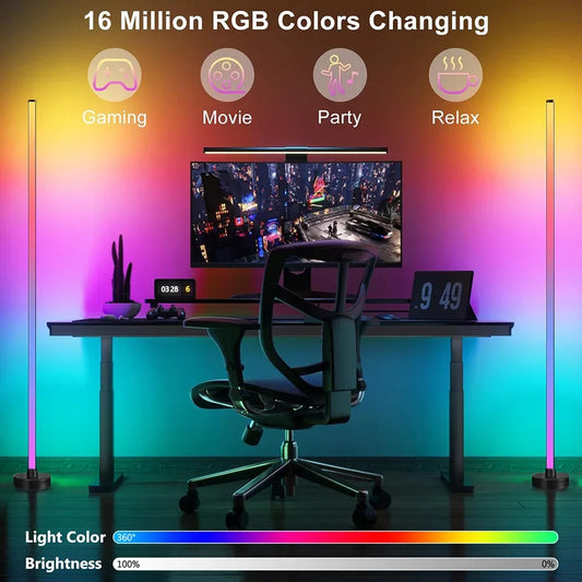 Smart LED Floor Lamp RGB Remote & APP Control Music