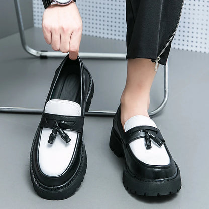 Toe Shoes Tassel Loafers Mens