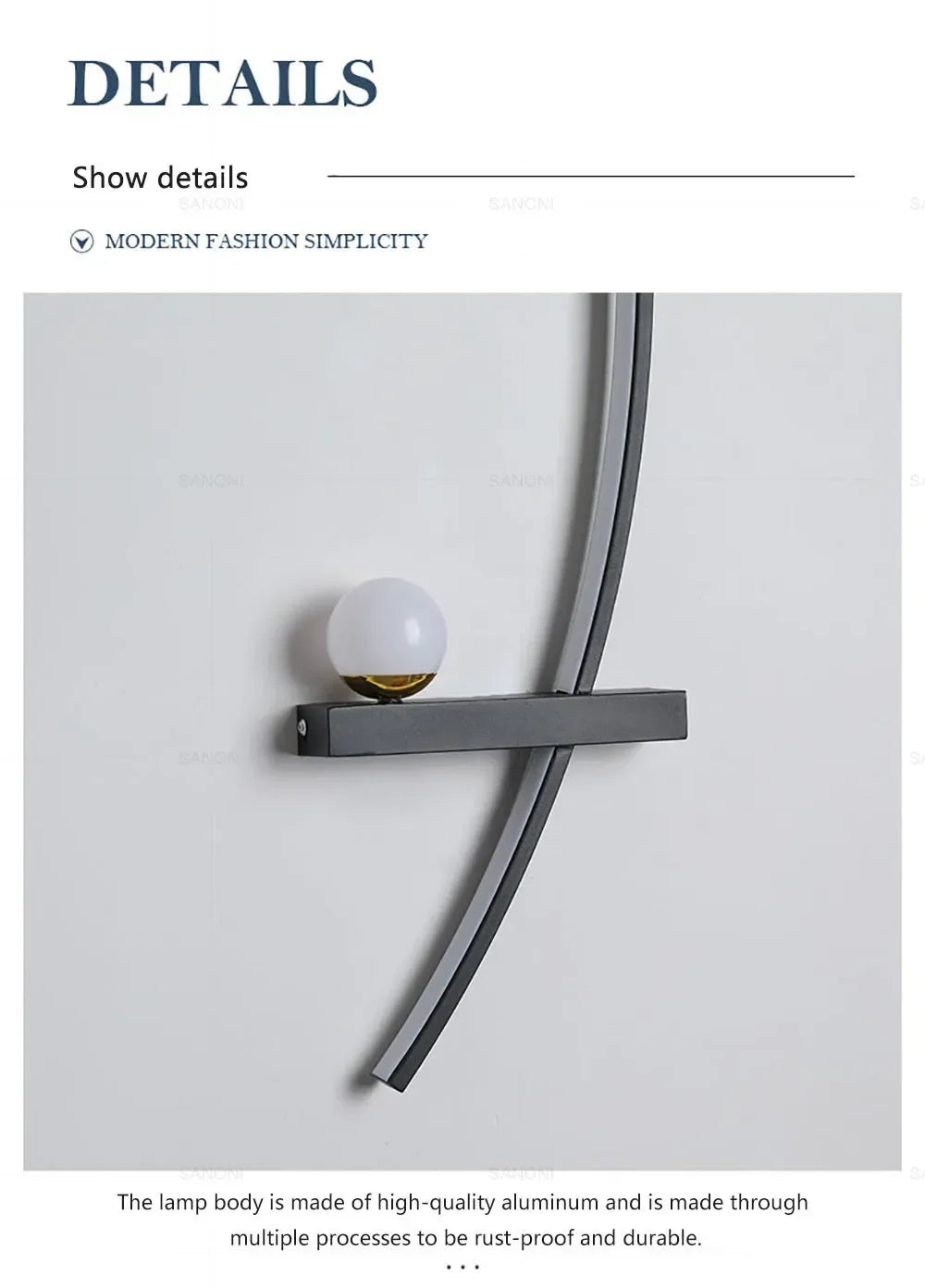 LED Wall Lamps Minimalist Stripes