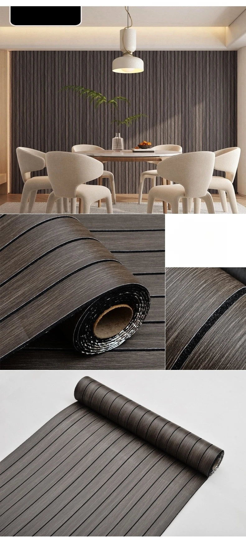 3D Faux Grille Peel and Stick Wallpaper