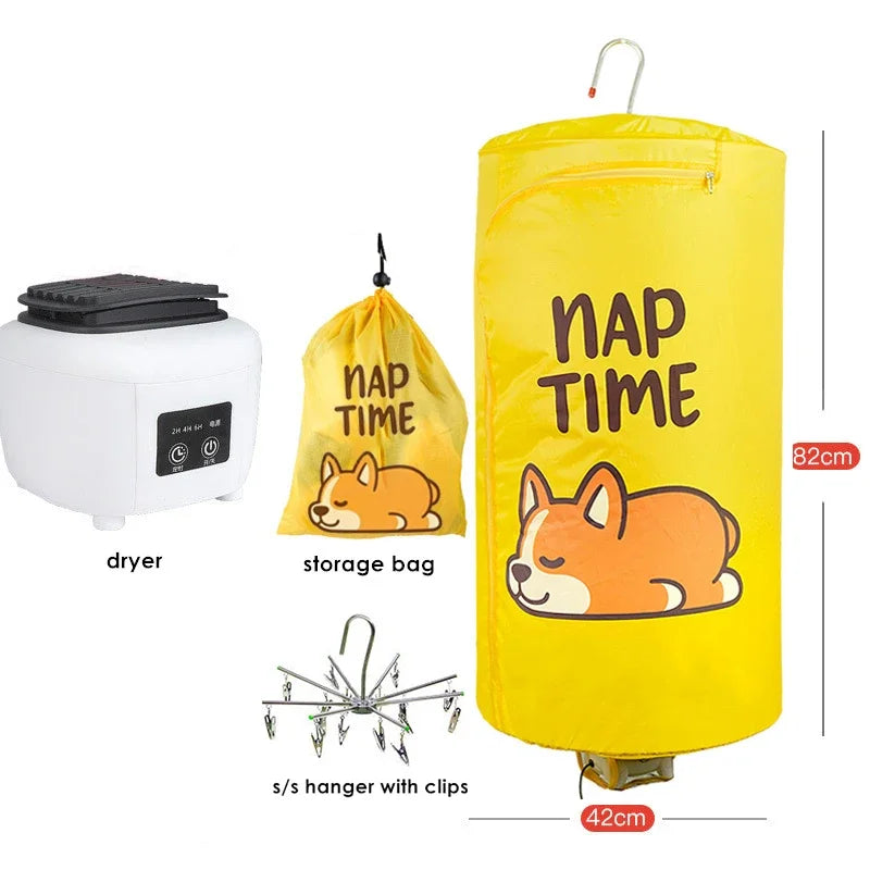 220V Electric Clothes Dryer Portable Stainless Steel