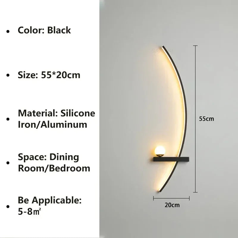 LED Wall Lamps Minimalist Stripes