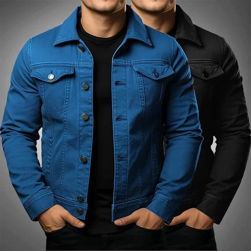 Men Casual Washed  Tooling Jacket