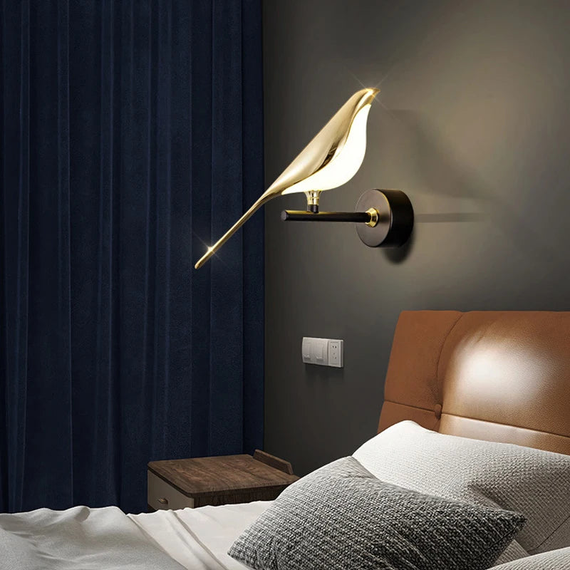Wall Lamps for Bedside TV Background Gold Silver