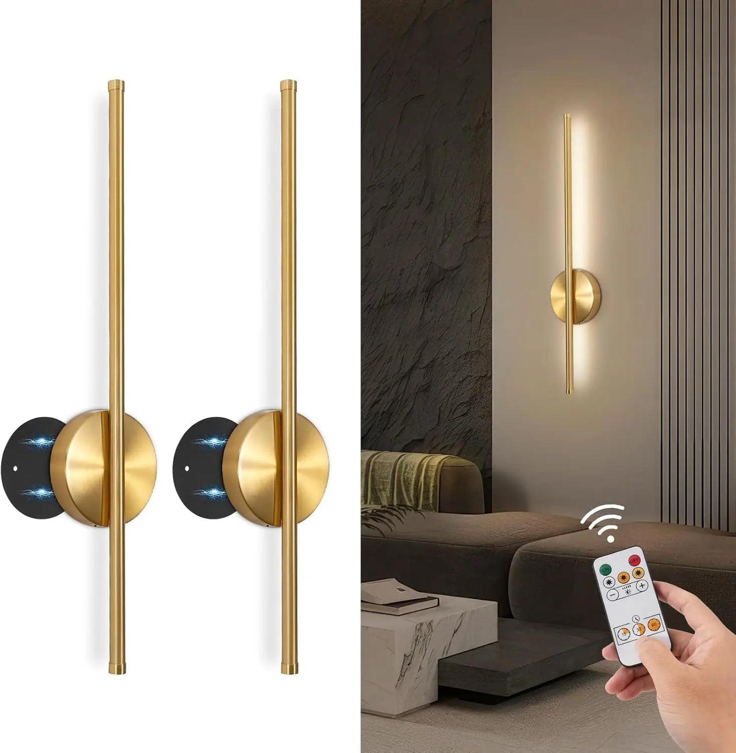 LED Rechargeable Wall Light 1PC 50CM  Wall Decor Lamp