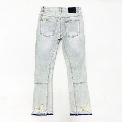 Men's Flared Jeans Weight Ripped