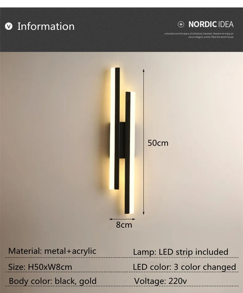 LED Bedroom Wall Lamp