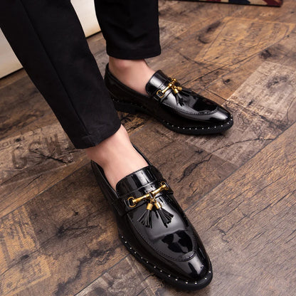 Mens loafers leather Mocassin