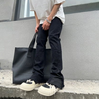 Flared Jeans Men Skinny Fashion Streetwear