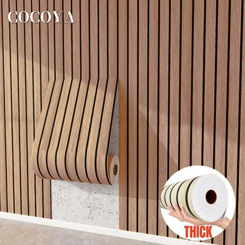 Wall Stickers Self Adhesive Grille wood grain