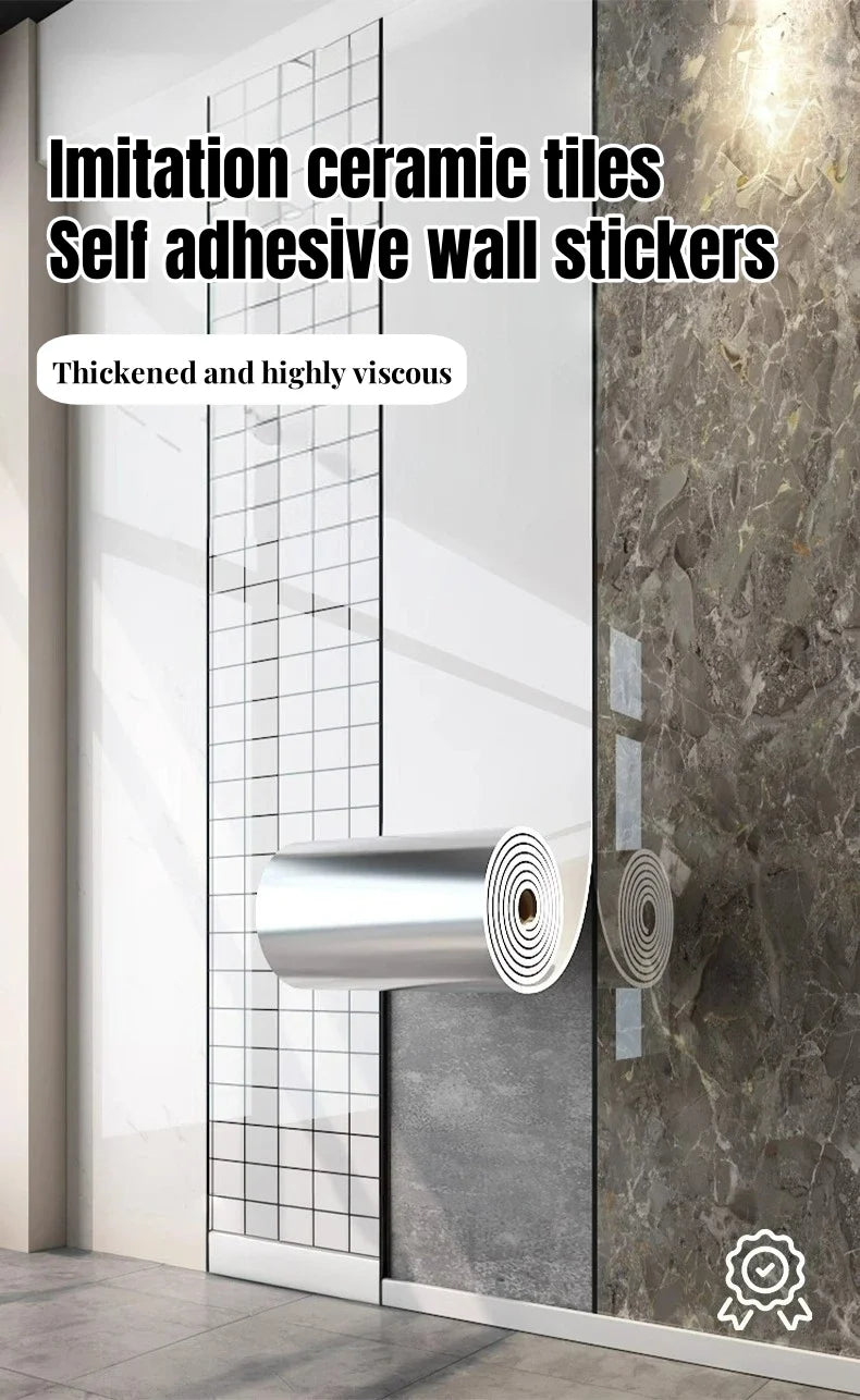 Thick Foam Marble  Peel Wall Stickers  Self Adhesive