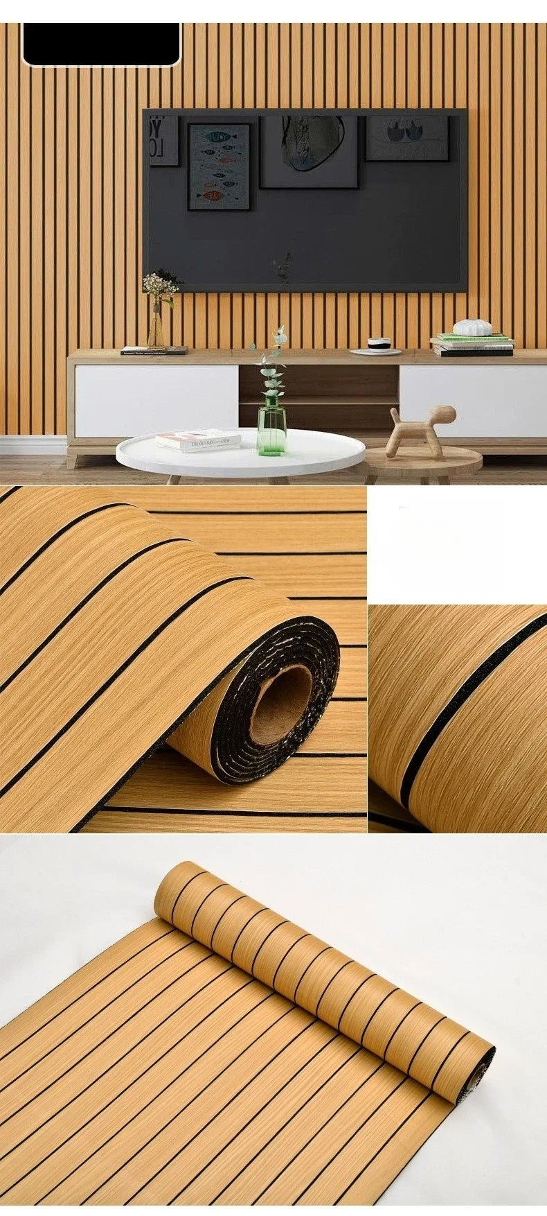 3D Faux Grille Peel and Stick Wallpaper