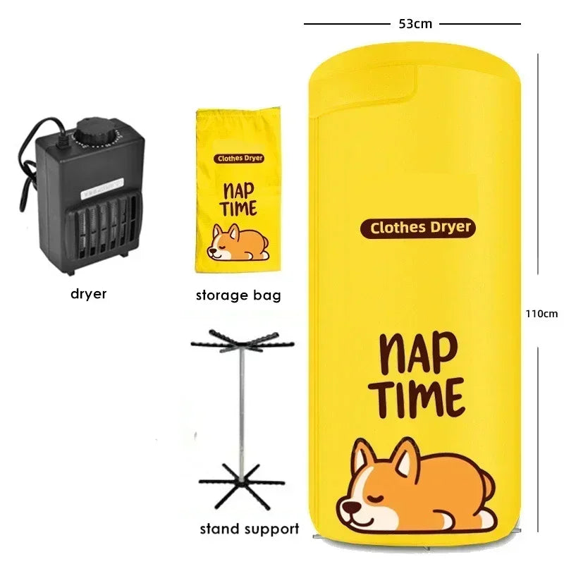 220V Electric Clothes Dryer Portable Stainless Steel