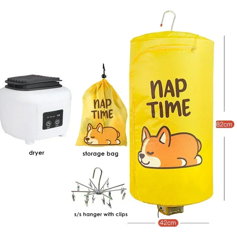 220V Electric Clothes Dryer Portable Stainless Steel