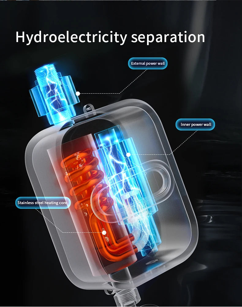 3500W Electric Mini Instant Hot Water Heater Bathroom Faucet