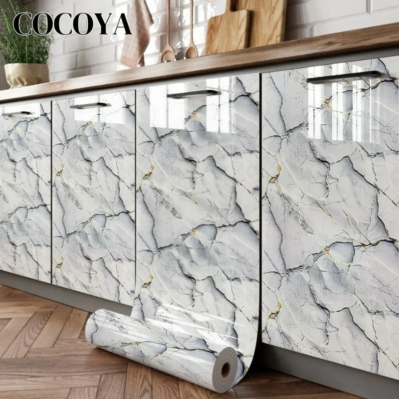 Marble Kitchen Peel and Stick Wallpaper Self-adhesive