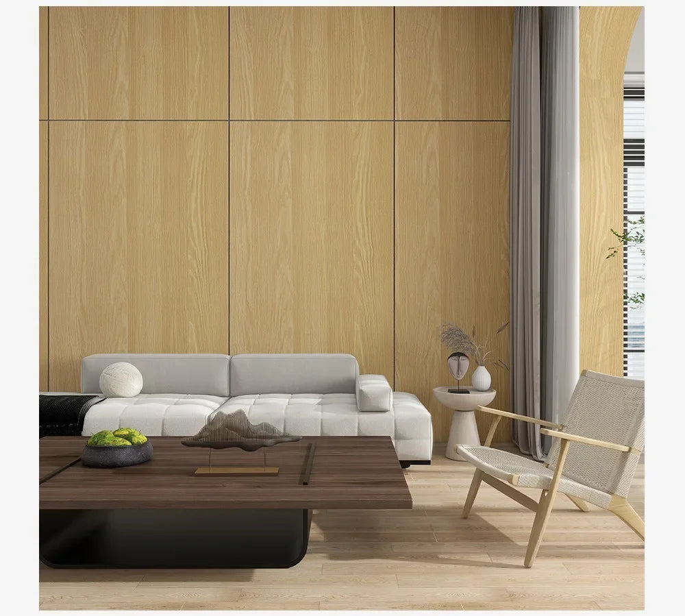 Wood grain Self Adhesive Wall Sticker Aluminum Film