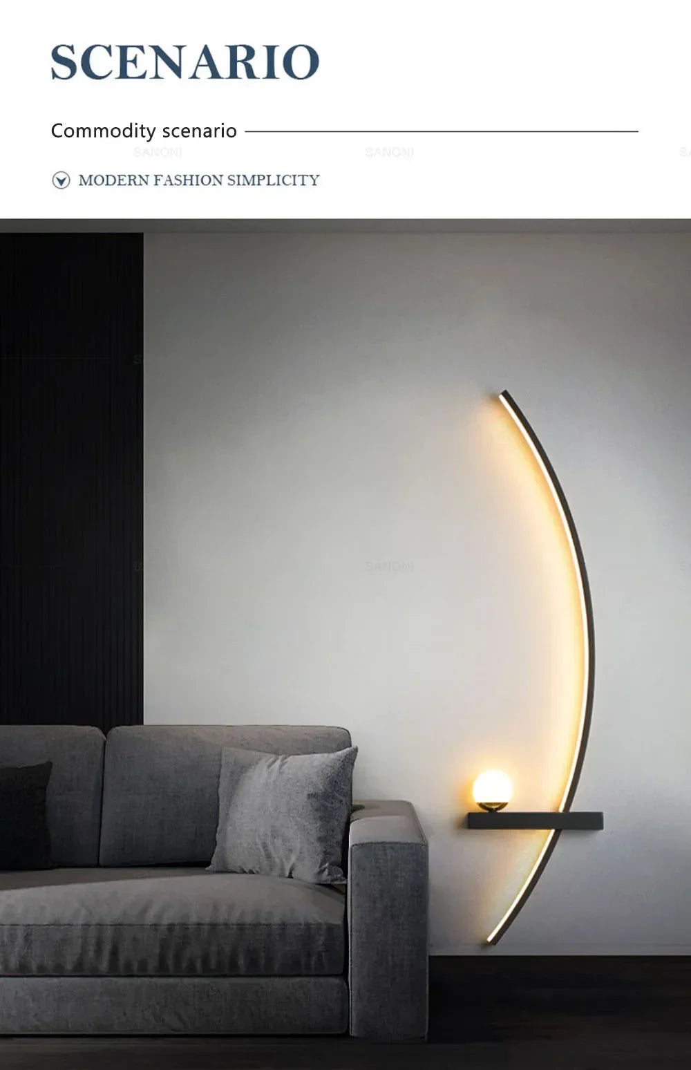 LED Wall Lamps Minimalist Stripes