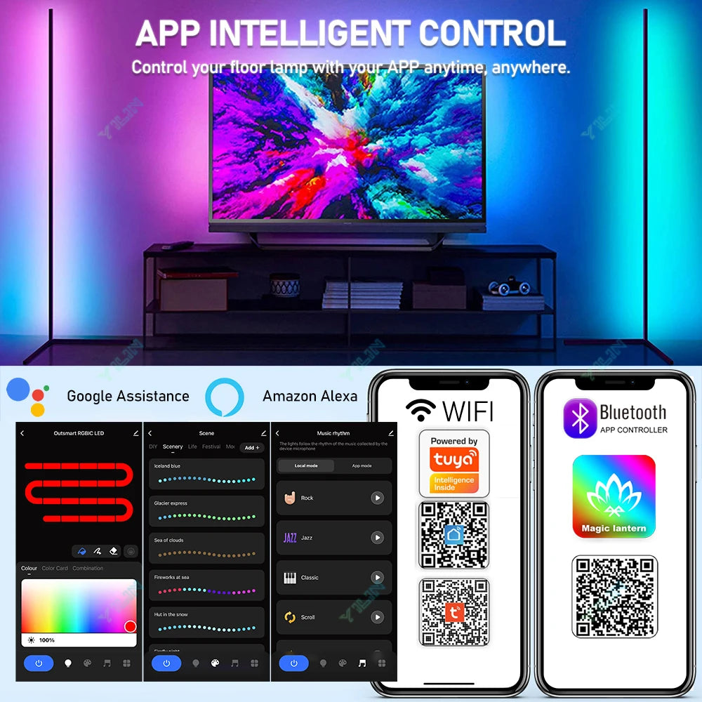 Heightening 180CM Smart Floor Lamp