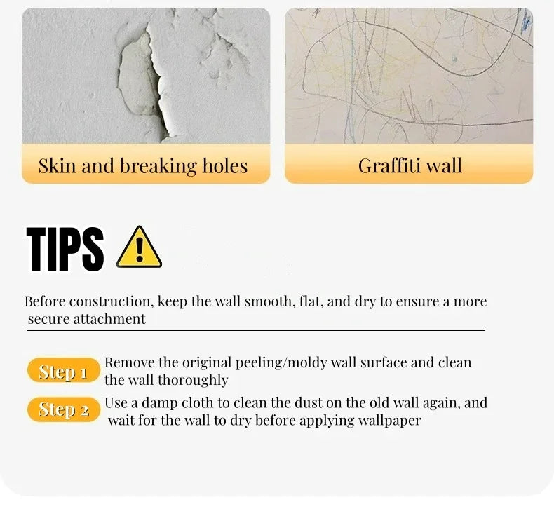 Thick Foam Marble  Peel Wall Stickers  Self Adhesive