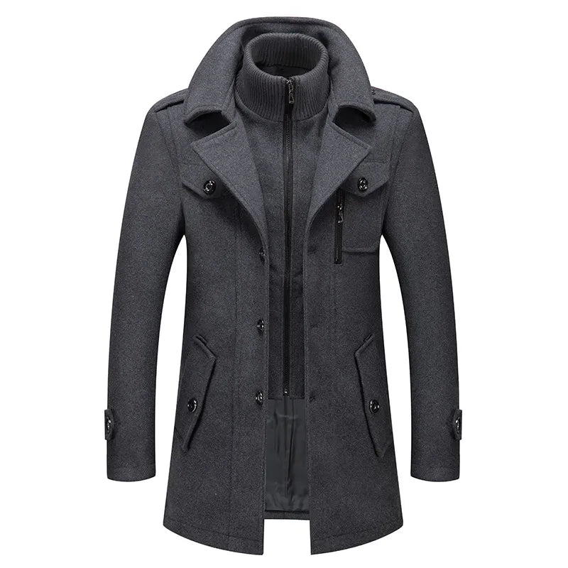 Men's Woolen Overcoat  Fashion