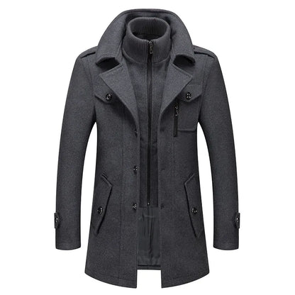 Men's Woolen Overcoat  Fashion